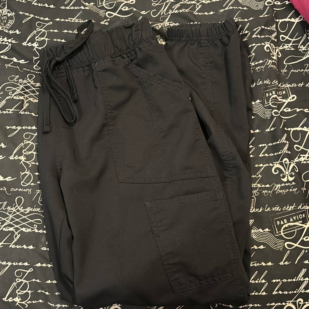 Women’s Scrubstar Black Jogger Scrub Pants